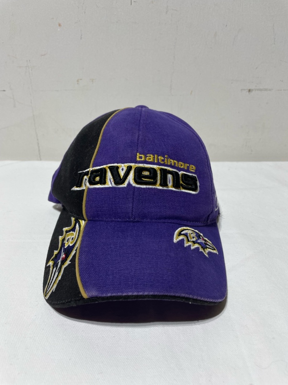 Vintage Baltimore Ravens Strap Back Hat Reebok NFL Pro Cap